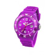 Ice Watch - SI.PE.U.S.09 - Montre Mixte - Quartz Analogique - Cadran Violet - Bracelet Silicone Violet - Moyen Modèle