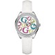 Guess - W65008L1 - Mini Sprinkle - Montre Femme - Quartz Analogique - Cadran Multicolore - Bracelet Cuir Blanc